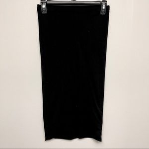 Express Black Midi Skirt XS